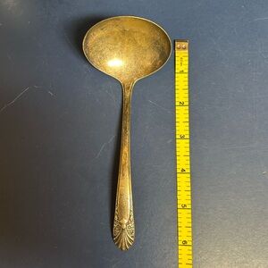 Elegant Vintage Silver Plated Gravy Serving Spoon